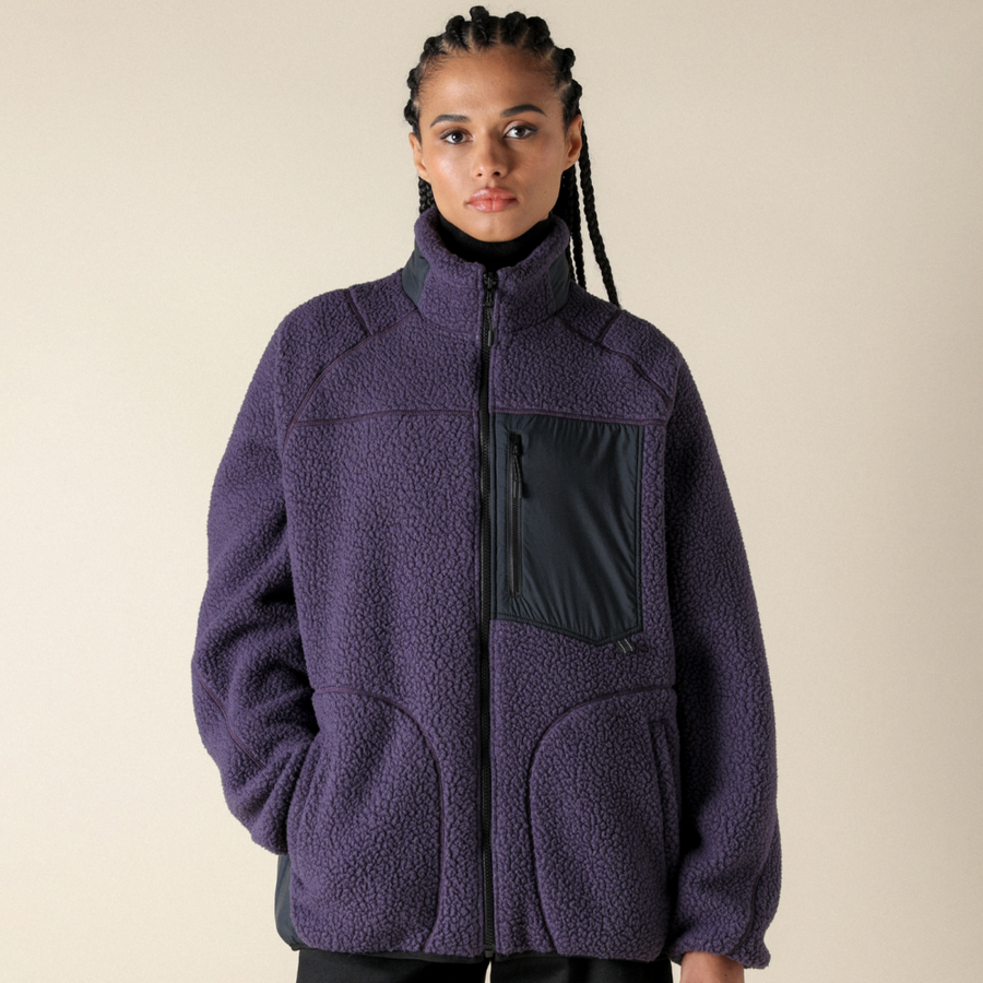 Mizuno POLAR TEC THERMALLOFT REVERSIBLE JACKET Midnight plum